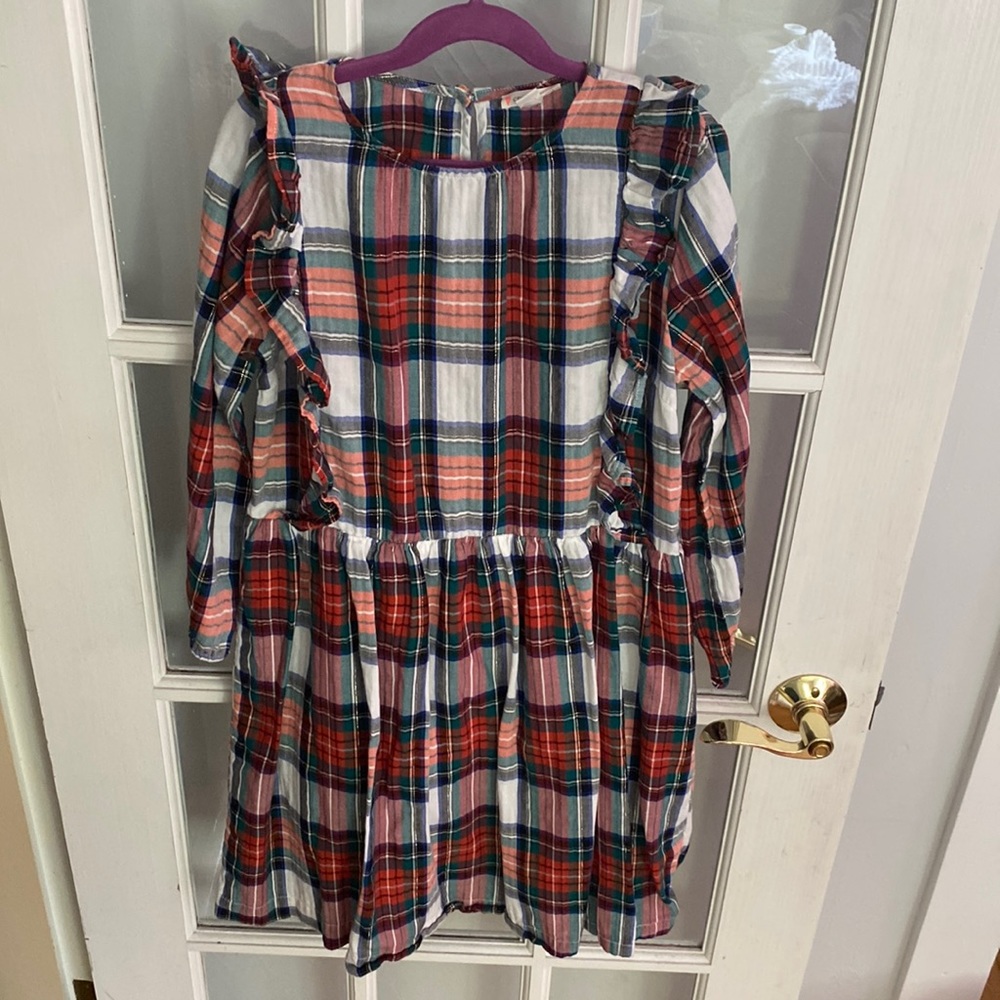 Crewcuts Red/Green Plaid Holiday Dress